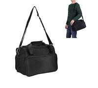 Bolsa de mano para barbero, salón portátil con gran capacidad para peluquería, maletín con tijeras, soporte para peines, bolsillos laterales para secador de pelo