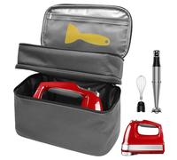 Bolsa de mano para batidora de mano, bolsa de transporte digital con asa y cremalleras dobles, bolsa de almacenamiento para accesorios de mezcladora de inmersión, bolsa de almacenamiento portátil para