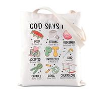 Bolsa de mano para fisioterapeuta con texto en inglés "God Say I Am PT, regalo de agradecimiento PT, regalo de graduación (PT TOTE)