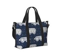 Bolsa de mano para laptop para mujer, para el trabajo, gafas de esquí azul marino, bolsas de fin de semana para mujer, viajes, gimnasio, bolsa de lona para hombres, artículos personales, bolsas de