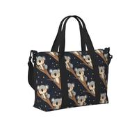 Bolsa de mano para laptop para mujer, para el trabajo, para dormir, lindo estampado de koala, para fin de semana, para mujer, viajes, gimnasio, bolsa de lona para hombres, artículos personales, bolsas