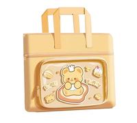 Bolsa de mano para libros, bolsa de documentos de animales, 35 x 27 cm, gran capacidad, cierre de cremallera impermeable, diseño ligero, perfecto para adolescentes, niños, escuela, viajes, compras
