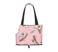 Bolsa de Mano para Mascotas, Bolso de Mano portátil de Viaje para Perros con Hebilla de Metal de Seguridad para Caminatas en el Metro, Koala Animal Lindo Salvaje Australiano