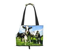 Bolsa de Mano para Mascotas, Bolso de Mano portátil de Viaje para Perros con Hebilla de Metal de Seguridad para Caminatas en el Metro, Comer Vacas en los pastos de Verano