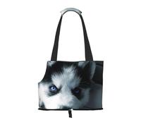 Bolsa de Mano para Mascotas, Bolso de Mano portátil de Viaje para Perros con Hebilla de Metal de Seguridad para Caminatas en el Metro, Cachorro Husky