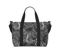 Bolsa de mano para portátil para mujer, trabajo - Clásica de dibujos animados Cool Cobra Flower Gym Bag para mujeres y hombres, bolsas de viaje cruzadas para mujeres y hombres, bolsas de viaje