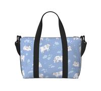 Bolsa de mano para portátil para mujer, trabajo - Moderna y linda bolsa de gimnasio de vaca de dibujos animados para mujeres y hombres, bolsas de viaje cruzadas para mujeres y hombres, bolsas de viaje
