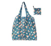 Bolsa de mano plegable, bolsa reutilizable de un solo hombro para ir de | Bolsa plegable, hecha de poliéster ligero y duradero, perfecta para ir de compras y viajar