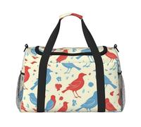 Bolsa de mano plegable con estampado de conejo mago, gran capacidad, para escapadas de fin de semana en avión