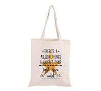 Bolsa de mano reutilizable con el musical de Broadway ""Hay un mill n de cosas que no he hecho, pero solo espera"", de Alexander Hamilton (BDPWSS)