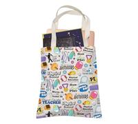 Bolsa de mano saludable para educación física, profesor, bolsa de compras, salud y fitness, regalo para equipo, Educación física, 35cm ( 13.78 inch ) * 38 cm ( 14.96 inch)