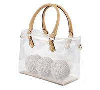 Bolsa De Mano Transparente - Bolsa De Almacenamiento Transparente, Bolsa De Viaje Transparente | Bolsa De Maquillaje Cosmético, Bolsa De Playa Transparente, Bolsa De Asas Transparente, Bolsa De Playa