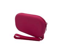 Bolsa de Maquillaje 1 Bolsa de cosméticos Silicona Ovalada, Monedero, Gran Capacidad, multifunción, Almacenamiento, Color sólido, Rectangular, for artículos pequeños(Red)