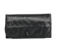 Bolsa de Maquillaje 4-Layer Roll-Up Cosmetic Makeup Pouch Large Capacity Travel Storage Bag Foldable Toiletry Organizer with Hanging Hook(Black)