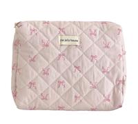 Bolsa de Maquillaje Acolchada Bolsa organizadora de cosméticos Bolsa de Soporte para cosméticos de Gran Capacidad Bolsa de cosméticos portátil estética de algodón para Viajes al Aire Libre (Estilo 2)