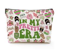 Bolsa de maquillaje afroamericana para bolso, bolsa de cosméticos afro negra para mujeres, regalo inspirador, pequeña bolsa de cosméticos divertida, estuches de viaje para artículos de tocador,