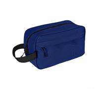 Bolsa de maquillaje apta para viajes con múltiples compartimentos para mentes, solución de almacenamiento de artículos de tocador para todas las ocasiones, Blue