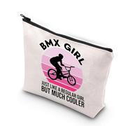 Bolsa de maquillaje BMX Like A Normal Girl But Much Cooler BMX Lovers Gift BMX Bike Girl Gifts BMX Girl Zipper Pouch, Bmx Girl 1uk, moda