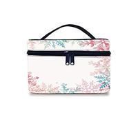 Bolsa de maquillaje, bolsa de cosméticos de viaje, copa de vino y marco de rayos de sol vintage, el sabor es como una cita de poesía delicada, organizador portátil decorativo, estuche de cosméticos