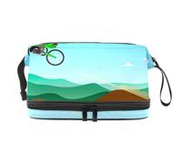 Bolsa de maquillaje - Bolsa de cosméticos de viaje de gran capacidad, estilo de salto Motocross, Varios colores, 27x15x14 cm/10.6x5.9x5.5 in