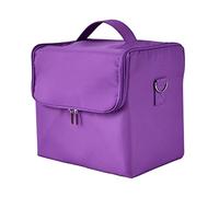 Bolsa De Maquillaje Bolsa de Maquillaje portátil de Gran Capacidad, Kit de Maquillaje de Artista, Kit de Bordado de salón de uñas Plegable Multicapa, Bolsa de Lavado Organizador De Perfumes(D)