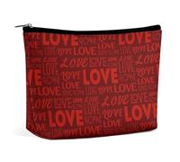 Bolsa de maquillaje, bolsas de cosméticos personalizadas para mujer, Amor romántico para parejas, 7.3cm L x 15cm W x 5.9cm H, Neceser de maquillaje