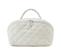 Bolsa de Maquillaje | Bolso Impermeable De Gran Capacidad,Bolsa De Maquillaje De Apertura Plana,para Artículos de Aseo Brocha Sombra de Ojos Lápiz Labial Viaje Vacaciones Cumpleaños Bodas Mujeres