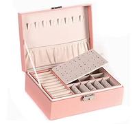 Bolsa De Maquillaje Caja organizadora de joyas for tocador, caja de almacenamiento de cosméticos de rejilla múltiple, estante portátil cubierto, caja de almacenamiento de productos for el cuidado de l