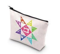 Bolsa de maquillaje con bloques acolchados, regalos para amantes de la costura, regalos de costurera, regalos de retiro, acolchados, bolsa con cremallera, Pink Sewing UK