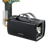 Bolsa de maquillaje con compartimentos, bolsa de aseo enrollable con 4 bolsas extraíbles de PVC con cremallera, organizador de bolsa de maquillaje con asas, bolsas de aseo para mujeres que viajan,