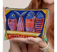 Bolsa de Maquillaje con Cremallera a - Organizador de Cosméticos y Artículos de Plegable y para Viajes - Regalo para Mujeres, Profesoras y - Neceser - Bolsa de Almacenamiento