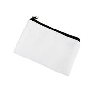 Bolsa de maquillaje con cremallera, bolsa de lona multicolor para papelería, multiusos, mini estuche de mano exquisito, color amarillo, beige, as description, como se muestra en la