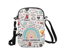 Bolsa de maquillaje con cremallera para consejero escolar con texto en inglés "It's A Good Day to Teach Coping Skills", Counselor Coping Skills Cr Eu, Bolsa de cosméticos con impresión