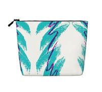 Bolsa de maquillaje con diseño de copa de los años 90, cáñamo falso, portátil, con cremallera, resistente al agua