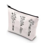 Bolsa de maquillaje con diseño de espada ligera floral E0748 Gifts This is The Way Galaxy Gifts Science Movie Inspired Zipper Bag, 3floral Reino Unido