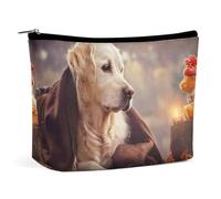 Bolsa de Maquillaje con diseño Divertido de Labrador, Bonita Bolsa de Viaje portátil para cosméticos, Bolsa Grande con Cremallera, Bolsa organizadora de Cuero sintético, Bolsa de artículos de tocador