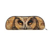 Bolsa de maquillaje con estampado de piña azul, bolsa de cosméticos, bolsa de almacenamiento de viaje, neceser de recepción, estuche para lápices, Creencias de búho, Talla única