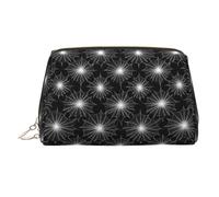 Bolsa de maquillaje con estampado de telaraña oscura, bolsas de cosméticos, bolsas de aseo de viaje para mujeres, estuche de maquillaje de cuero de gran capacidad, organizador de bolsa de maquillaje