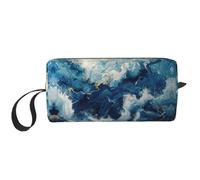 Bolsa de maquillaje con estampado Within The Tides, bolsa de cosméticos duradera, bolsa de viaje de maquillaje, regalos esenciales para mujeres y hombres, White, Talla única