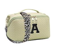 Bolsa de Maquillaje con Letras Iniciales,Bolsa de cosméticos con Letras de Chenilla | Bolsa de Maquillaje portátil Impermeable Bolsa de cosméticos - Neceser Multiusos para mamá, Dama de, Amiga, Herma