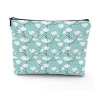 Bolsa de maquillaje con temática de circo, bolsa de maquillaje, bolsa de cosméticos, paisaje de instalaciones de circo en diseño plano, bolsa de maquillaje de lino, gran regalo para viajes,