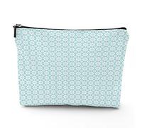 Bolsa de maquillaje con temática de circo, bolsa de maquillaje, bolsa de cosméticos, paisaje de instalaciones de circo en diseño plano, bolsa de maquillaje de lino, gran regalo para viajes,