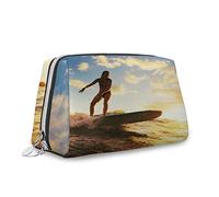 Bolsa de maquillaje con texto en inglés "I Love My Family", organizador de cuero, reutilizable, rosa, S, Multicolor_2, Talla única, Estuche de belleza