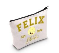 Bolsa de maquillaje coreana para amantes de la música K-Pop Group Kpop Boys Group Est 2000 BbokAri, Bbokari Bag Eu, Bolsa de cosméticos con impresión