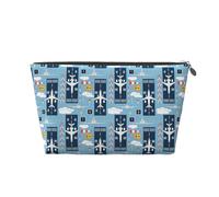 Bolsa de maquillaje de aviones y señales de aviación, bolsas de cosméticos, bolsa de aseo de viaje, bolsa de maquillaje para mujeres, organizador de bolsa de maquillaje de cuero, bonita bolsa de