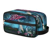Bolsa de maquillaje de bosque de fantasía para mujeres, hombres, niños, niñas, niños, bolsa de lavado, bolsa de viaje, artículos de aseo personal, organizador de cosméticos, bolsa de ducha, color,