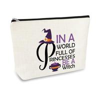 Bolsa de maquillaje de bruja, regalo de fiesta de Halloween para amantes de la brujería, mujeres, mejores amigas, hermanas de aquelarre de Navidad, regalos de cumpleaños, bolsa de cosméticos temática