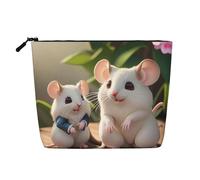 Bolsa de maquillaje de cáñamo falso, versátil para madres e hijos, organizador de artículos de aseo de viaje, perfecto para uso diario, viajes de negocios y mucho más., Black, Talla única