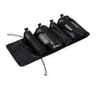 Bolsa de maquillaje de capacidad, organizador de maquillaje grande, bolsa de belleza cosmética, bolsa de cuero para el cuidado de la piel, bolsas de maquillaje transparentes para contenedor de tamaño