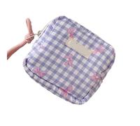 Bolsa de maquillaje de diseño cuadrado, organizadores de cosméticos para uso diario, almacenamiento de viajes, accesorios de poliéster, a